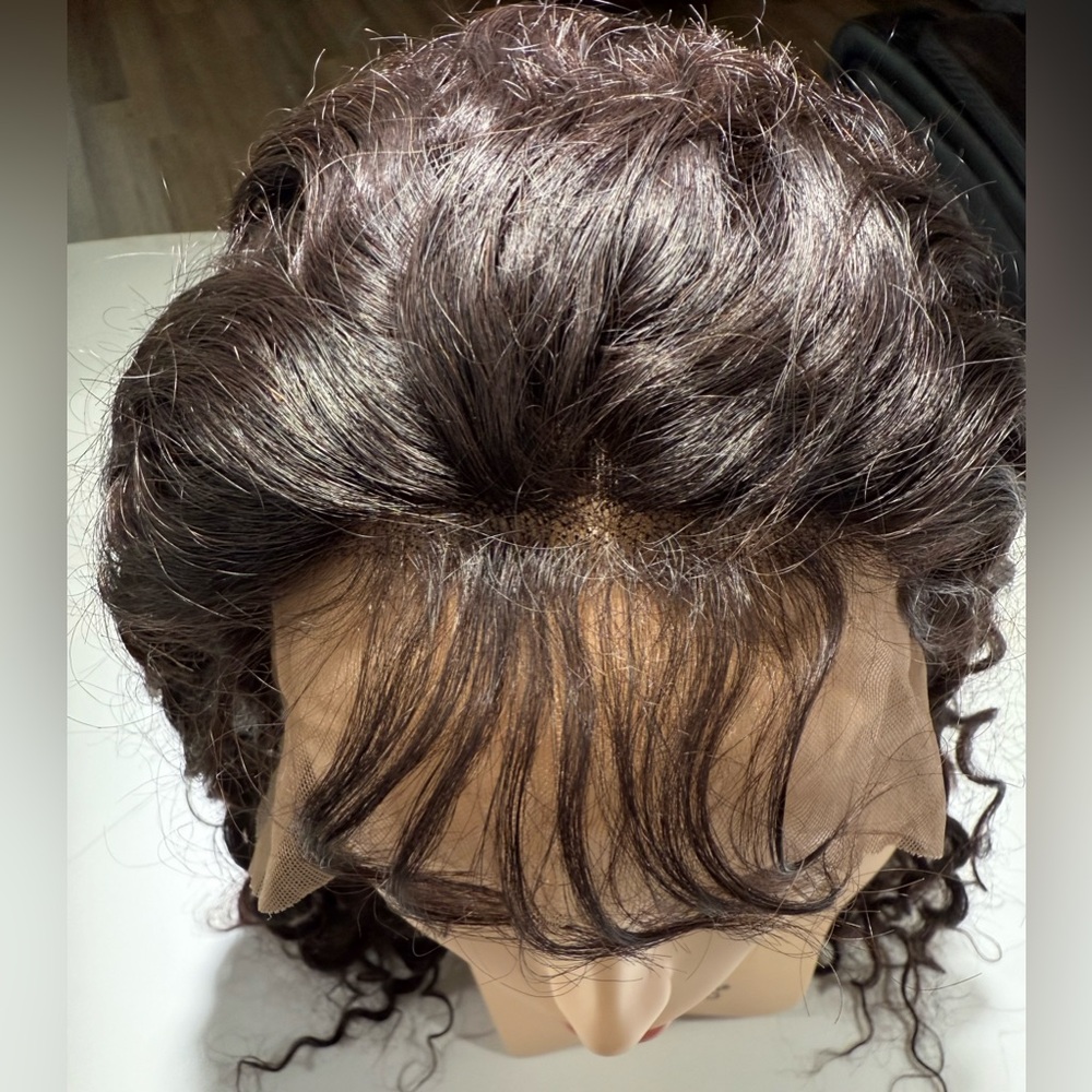 💯% 24” HUMAN Hair, Brazilian Wave, Lace Front, Fringe bangs, Black - Picture 10 of 16